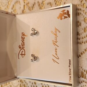Disney Silver Plated Mickey Mouse Studs